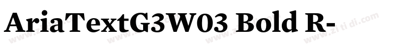 AriaTextG3W03 Bold R字体转换